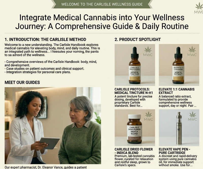 Complete Medicinal Cannabis Carlisle Handbook - Elevate Your Body, Mind, and Daily Routine